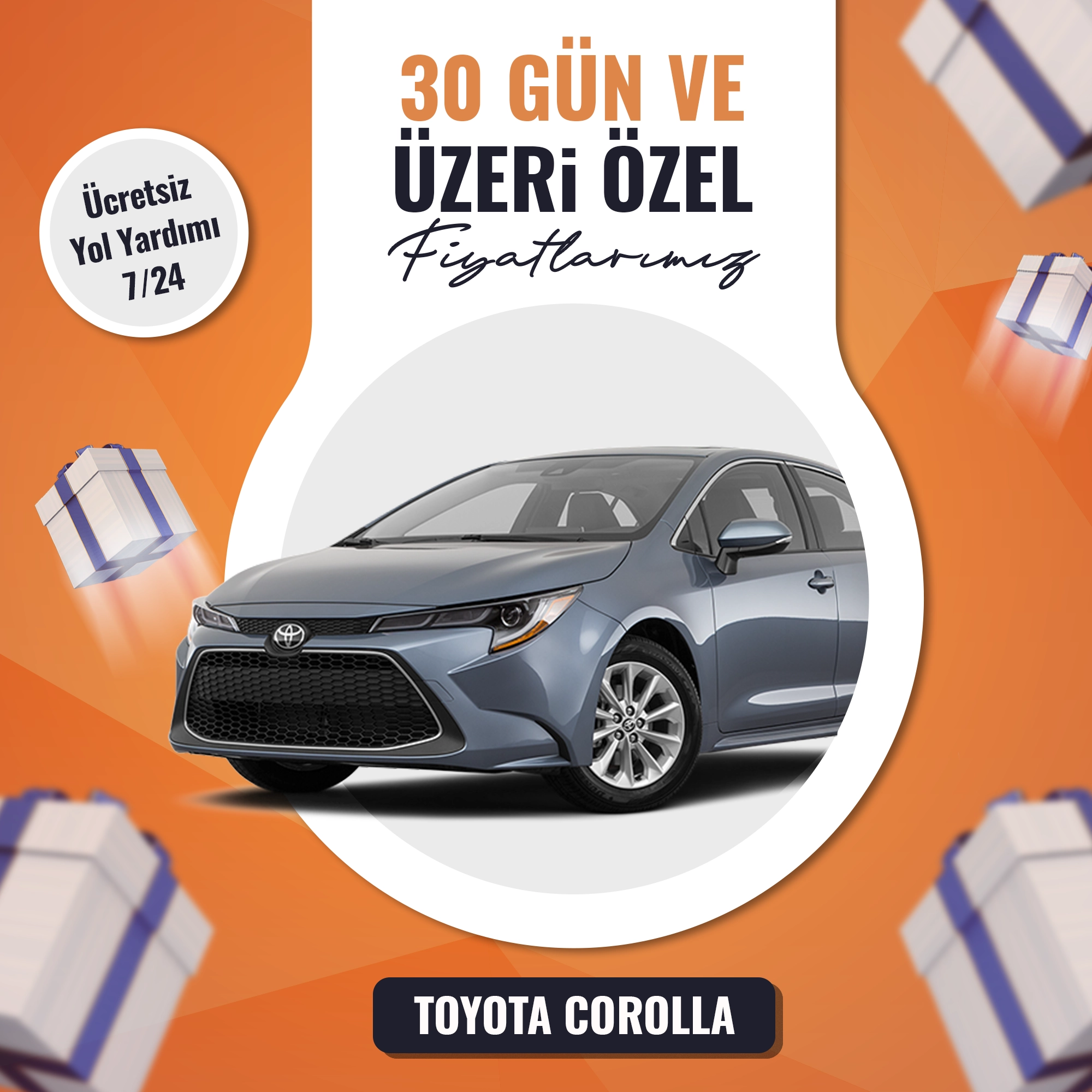 Kaliteli Araçlar İle Kaliteli Hizmet, Toyota Corolla Kiralamada Avantajlı Fiyatları Kaçırmayın.